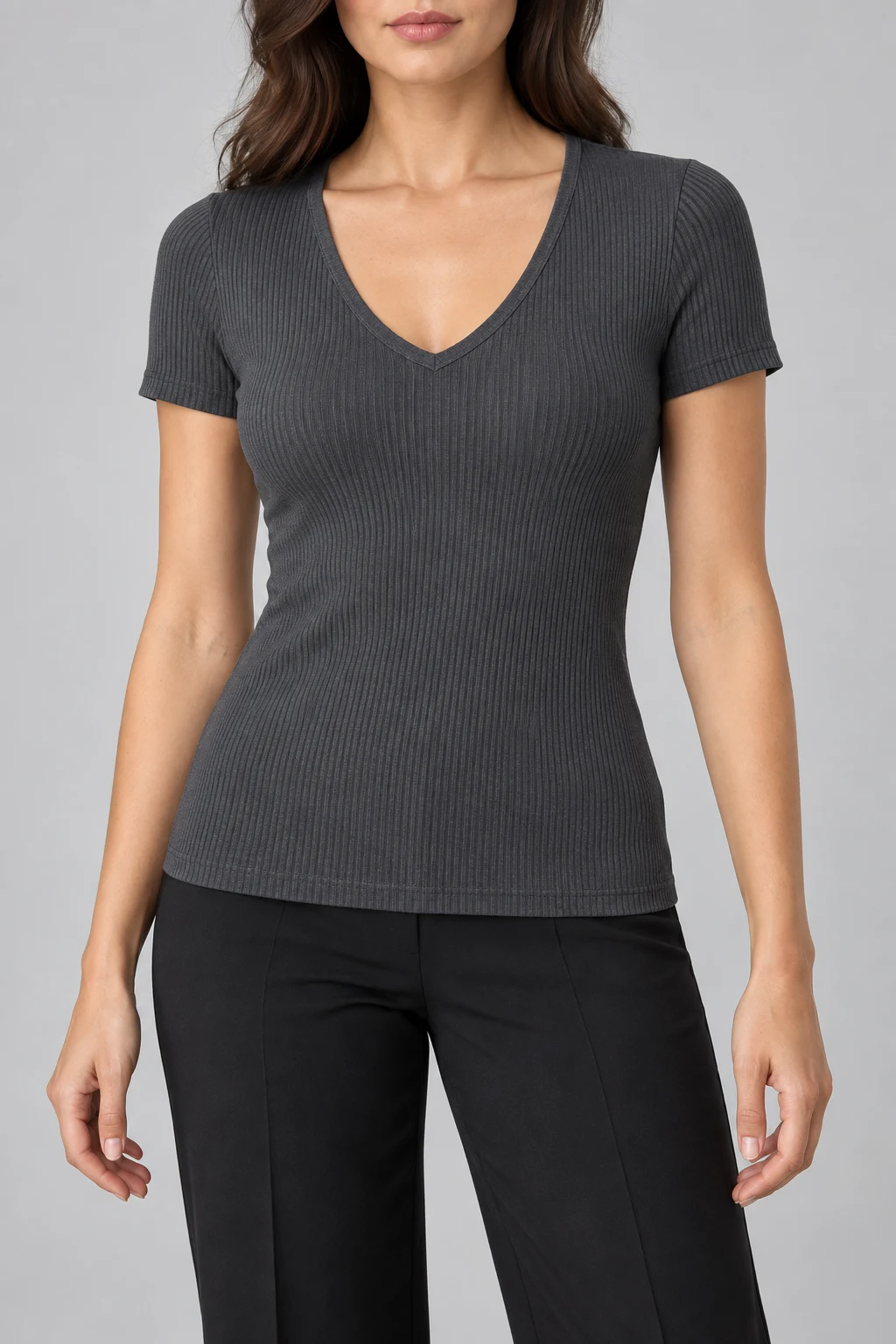 Short Sleeve ribbed tops